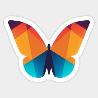 Butterfly Flight - Minimalist butterfly design for the environment Sticker